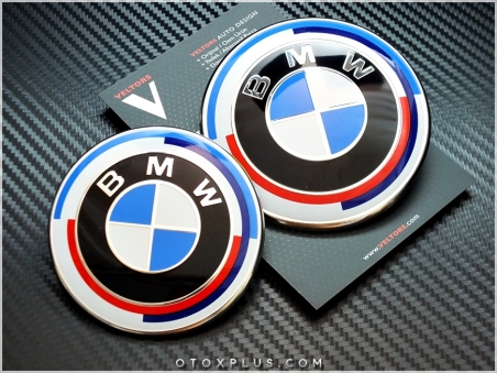 BMW 50. Yıl Ön Kaput Arka Bagaj Logo Amblem Seti