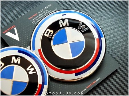 BMW 50. Yıl Ön Kaput Arka Bagaj Logo Amblem Seti