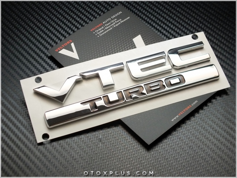 Honda VTEC TURBO Bagaj Yazı VTEC TURBO Logo Amblem