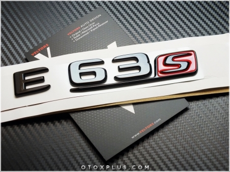 Mercedes E63 S / E 63S Siyah Bagaj Yazı E63S Logo Amblem Seti