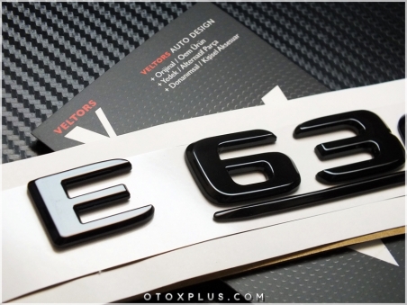 Mercedes E63 S / E 63S Siyah Bagaj Yazı E63S Logo Amblem Seti