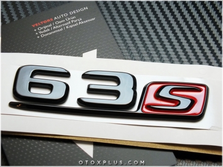 Mercedes E63 S / E 63S Siyah Bagaj Yazı E63S Logo Amblem Seti