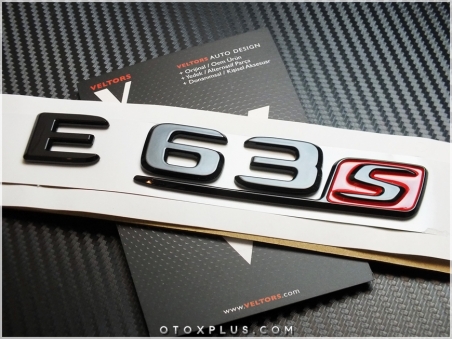 Mercedes E63 S / E 63S Siyah Bagaj Yazı E63S Logo Amblem Seti
