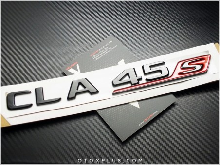 Mercedes Black / Siyah CLA 45 S Bagaj Yazı Logo Amblem