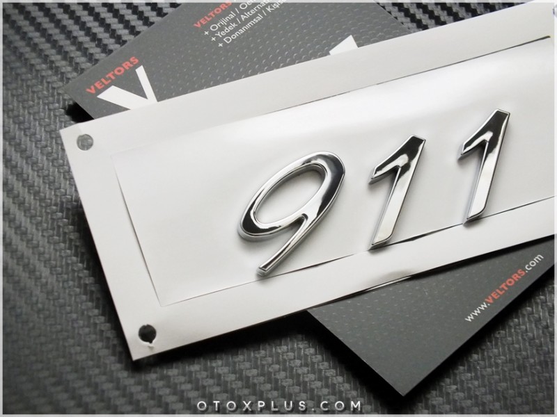 Porsche 911 Bagaj Yazı 911 Logo Amblem