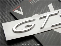 Porsche Silver / Gri GTS Bagaj Yazı GTS Logo Amblem Porsche Silver / Gri GTS Bagaj Yazı GTS Logo Amblem