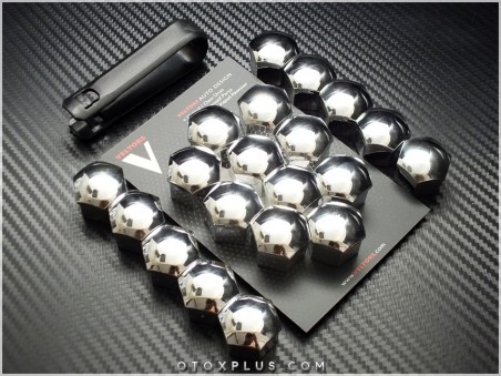 Mercedes Kromaj / Parlak Krom Jant Bijon Kapak Seti