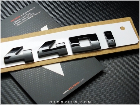 BMW Black / Siyah M 440 i / M440 i Bagaj Yazı Logo Amblem