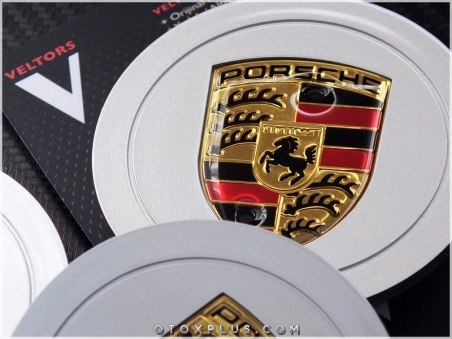 Porsche Logo Amblem Jant Göbeği Göbek Kapak Seti