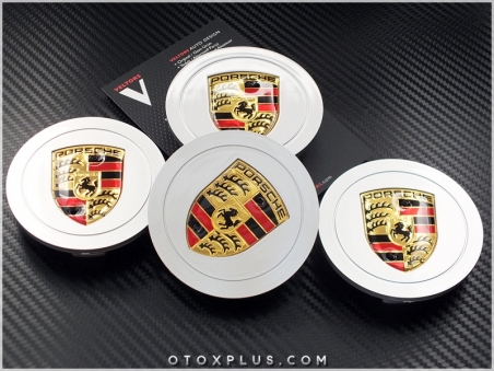 Porsche Logo Amblem Jant Göbeği Göbek Kapak Seti