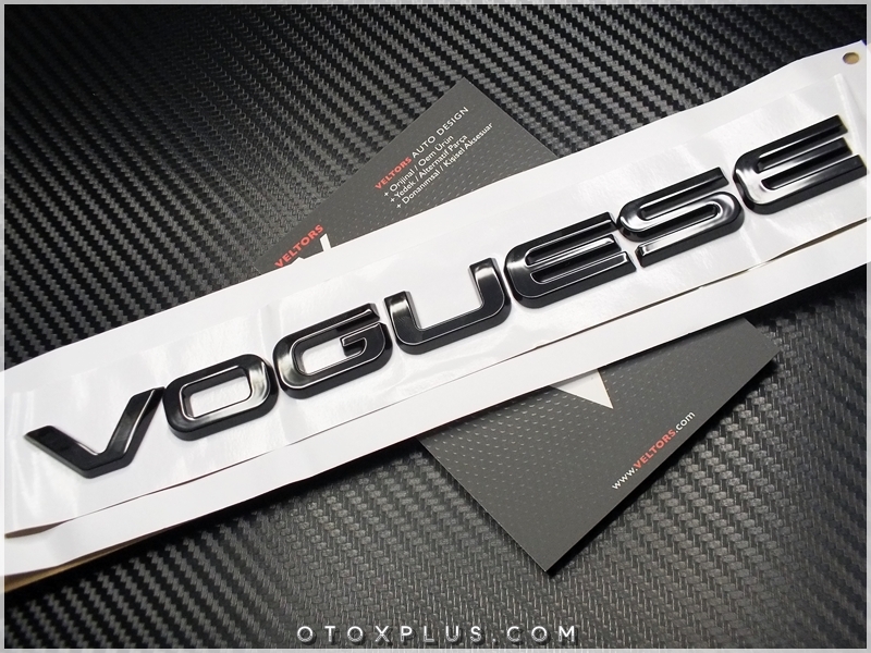 Range Rover Black / Siyah VOGUE SE Logo Amblem