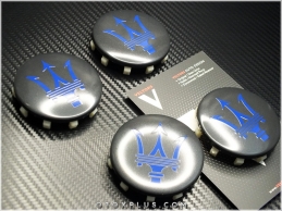 Maserati Jant Göbeği Mavi Maserati Jant Göbek Kapak Seti