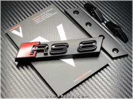 Audi A8 Black / Siyah RS8 Ön Izgara Logo Amblem Seti