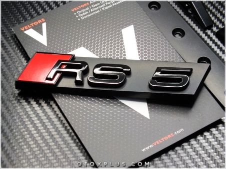 Audi A5 Black / Siyah RS5 Ön Izgara Logo Amblem Seti