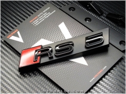 Audi A5 Black / Siyah RS5 Ön Izgara Logo Amblem Seti