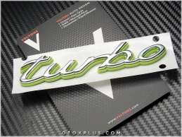 Porsche Turbo Bagaj Yazı Turbo Logo Amblem