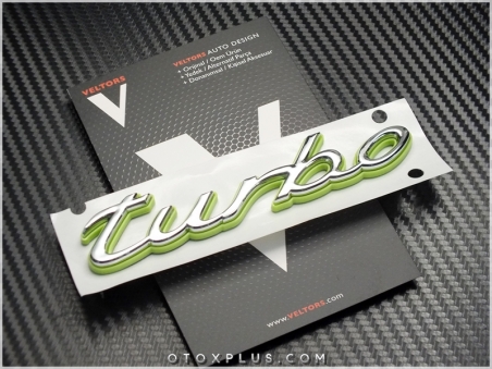Porsche Turbo Bagaj Yazı Turbo Logo Amblem