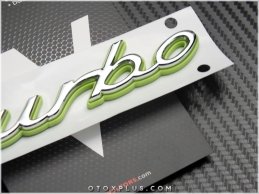 Porsche Turbo Bagaj Yazı Turbo Logo Amblem