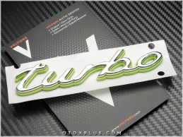 Porsche Turbo Bagaj Yazı Turbo Logo Amblem