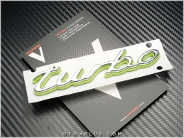Porsche Turbo Bagaj Yazı Turbo Logo Amblem