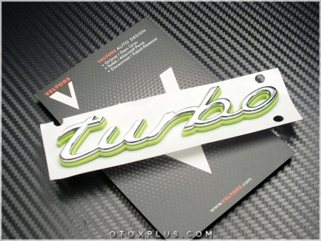 Porsche Turbo Bagaj Yazı Turbo Logo Amblem