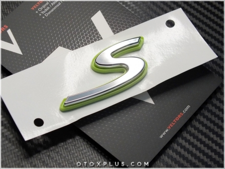 Porsche S Bagaj Yazı S Logo Amblem