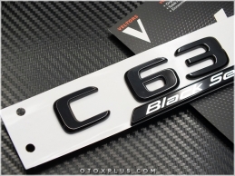 Mercedes Black / Siyah C 63 / C63 Black Series Yazı Logo Amblem Seti