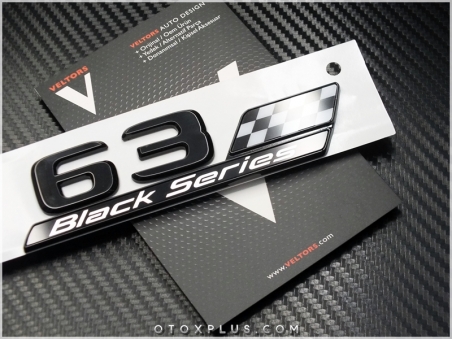 Mercedes Black / Siyah C 63 / C63 Black Series Yazı Logo Amblem Seti