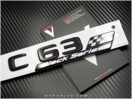 Mercedes Black / Siyah C 63 / C63 Black Series Yazı Logo Amblem Seti
