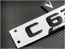 Mercedes Black / Siyah C 63 / C63 Black Series Yazı Logo Amblem Seti