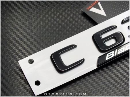 Mercedes Black / Siyah C 63 / C63 Black Series Yazı Logo Amblem Seti