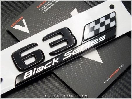 Mercedes Black / Siyah C 63 / C63 Black Series Yazı Logo Amblem Seti