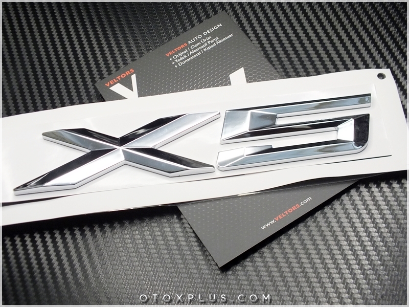 BMW X5 Araç Bagaj Yazı X5 Logo Amblem