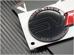 Range Rover Siyah / Black SVR Yazı Logo Amblem