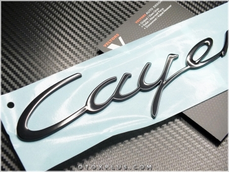 Porsche Black / Siyah Cayenne Bagaj Yazı Logo Amblem