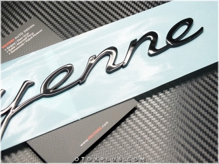 Porsche Black / Siyah Cayenne Bagaj Yazı Logo Amblem