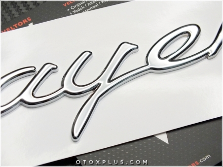 Porsche Cayenne Bagaj Yazı Logo Amblem