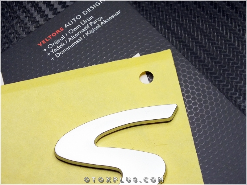 Porsche Gri S Bagaj Yazı Logo Amblem