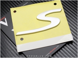 Porsche Gri S Bagaj Yazı Logo Amblem