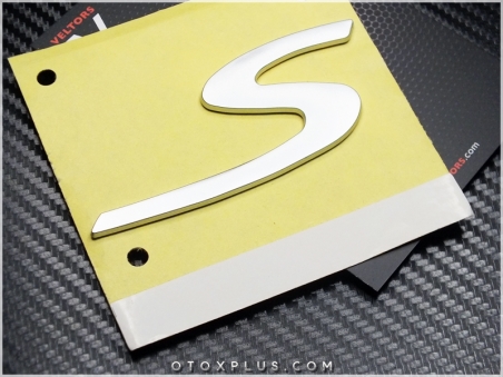 Porsche Gri S Bagaj Yazı Logo Amblem