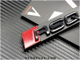 Audi Black / Siyah Q8 RSQ8 / RS Q8 Ön Izgara Logo Amblem Seti