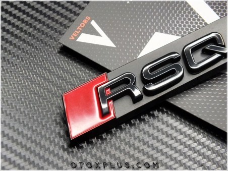 Audi Black / Siyah Q8 RSQ8 / RS Q8 Ön Izgara Logo Amblem Seti