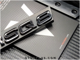 Audi Black / Siyah Q8 RSQ8 / RS Q8 Ön Izgara Logo Amblem Seti