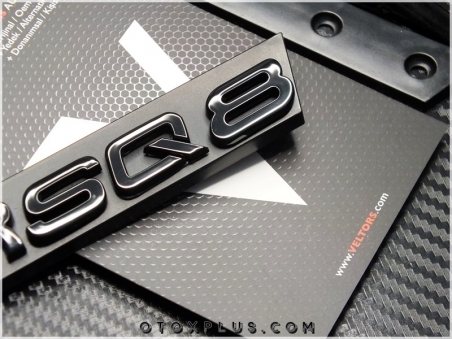 Audi Black / Siyah Q8 RSQ8 / RS Q8 Ön Izgara Logo Amblem Seti