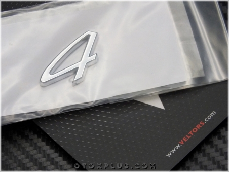 Porsche 4 Bagaj Yazı 4 Logo Amblem