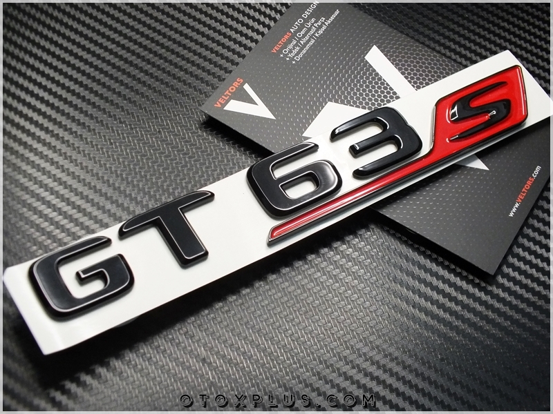 Mercedes GT 63 S Bagaj Yazı GT63S Logo Amblem Seti