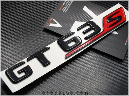 Mercedes GT 63 S Bagaj Yazı GT63S Logo Amblem Seti