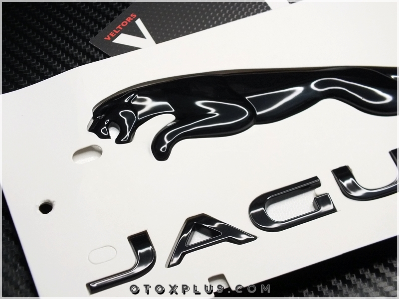 Jaguar Black / Siyah Bagaj Yazı Jaguar Logo Amblem Seti