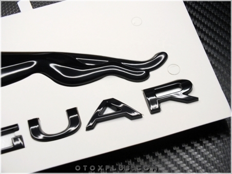 Jaguar Black / Siyah Bagaj Yazı Jaguar Logo Amblem Seti