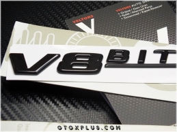 Mercedes Black / Siyah V8 Biturbo 4 Matic + Logo Amblem Seti